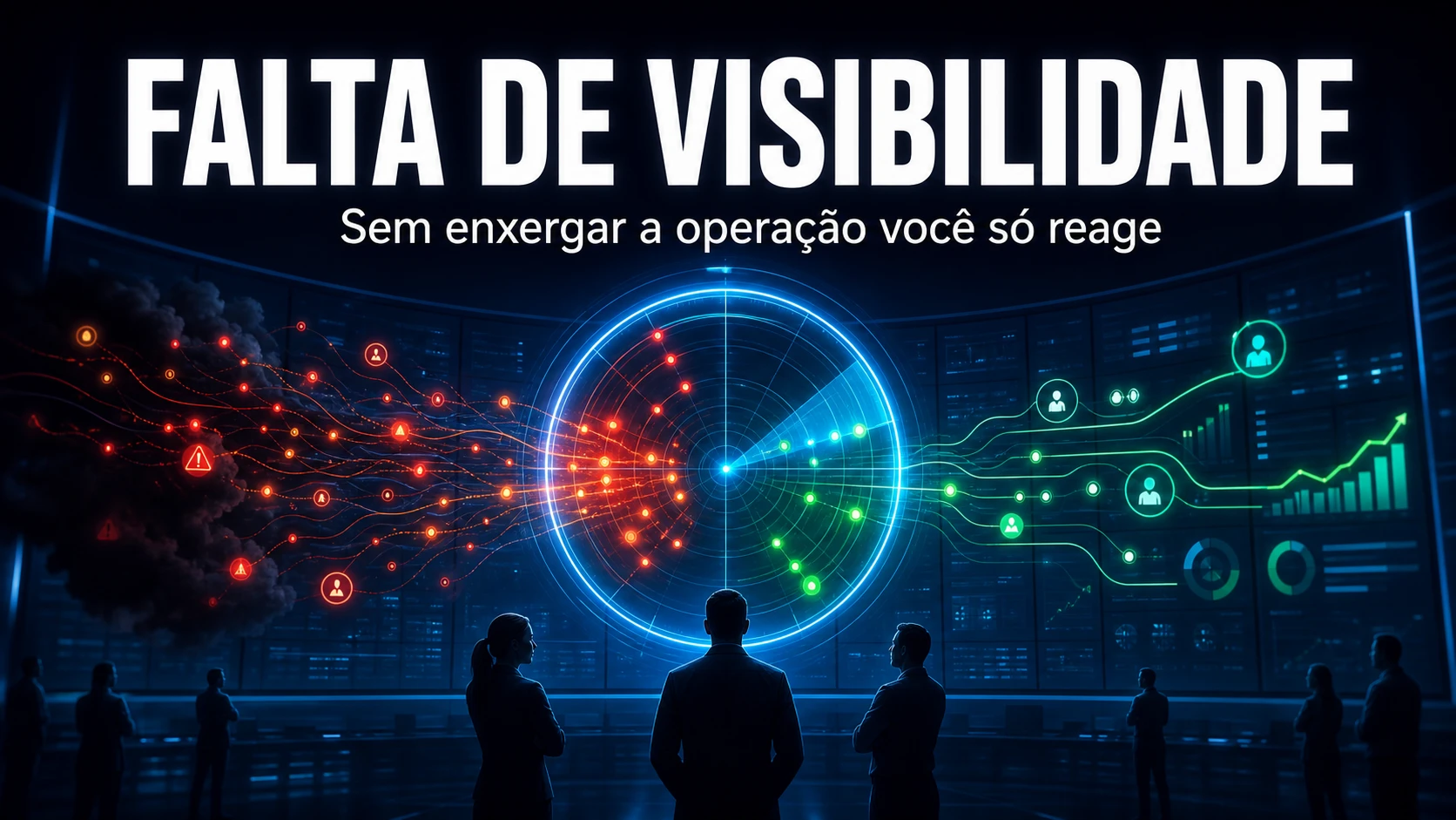 O maior problema da sua operação não é o SLA — é a falta de visibilidade