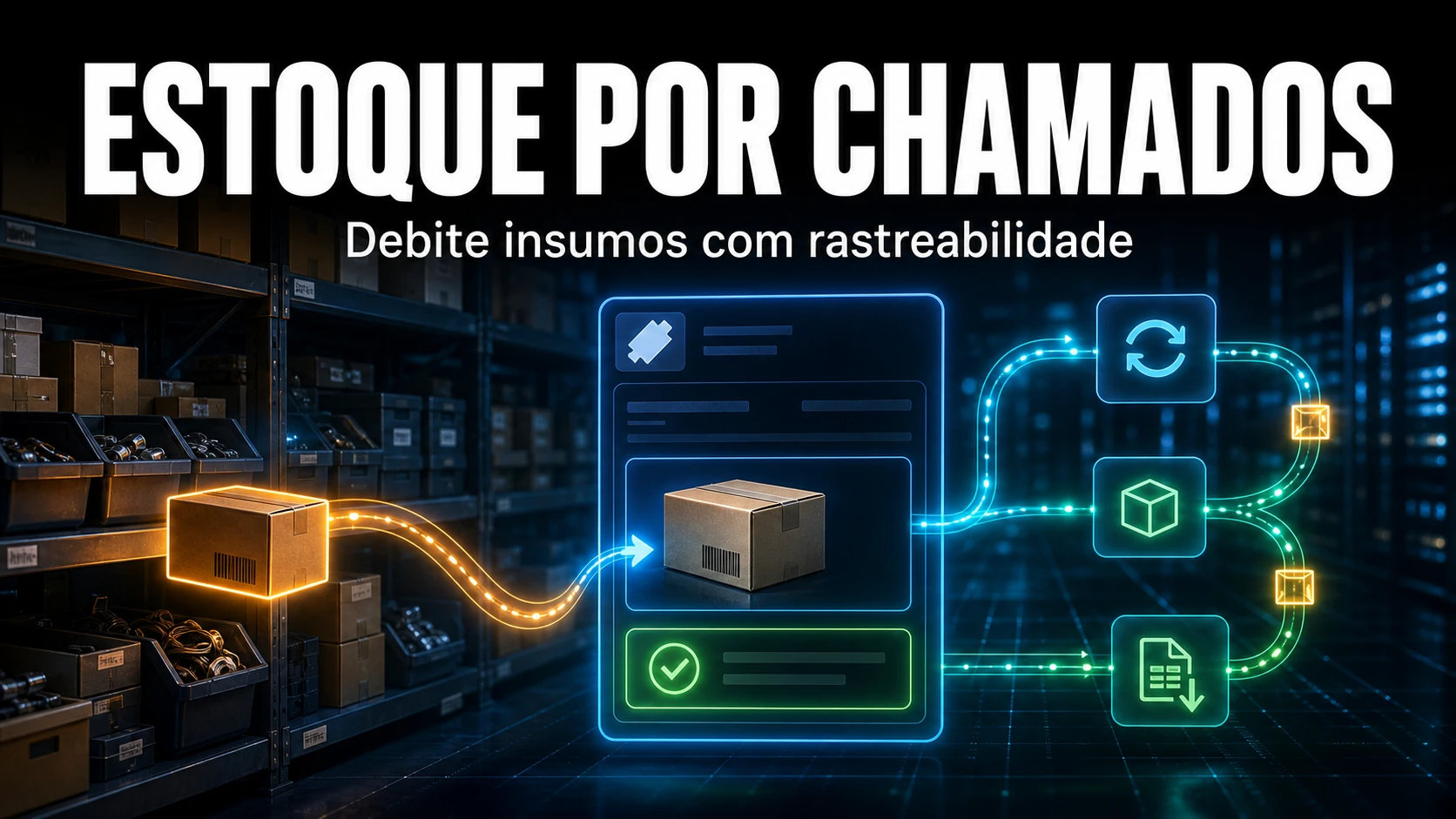 Gestão de stock por chamados no GLPI